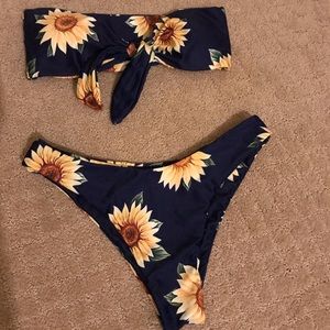 Zaful strapless bikini set